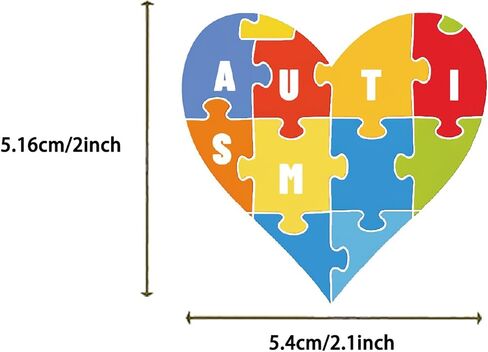 Love and Care Childhood Autism Stickers,50PCs,Autism Laptop Decals Gift Toddlers Teens Girls Cute Cool Kawaii Tools Decorations DIY,Stickers for Hydro Flask in Saudi Arabia