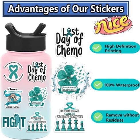 Love and Care Childhood Autism Stickers,50PCs,Autism Laptop Decals Gift Toddlers Teens Girls Cute Cool Kawaii Tools Decorations DIY,Stickers for Hydro Flask in Saudi Arabia