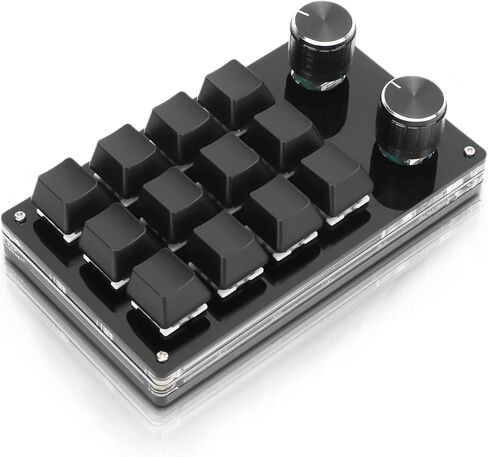 لوحة مفاتيح مفاتيح مفتاح Red Switch Macro Cnobs Knobs USB Mini Keypad للكمبيوتر الشخصي (4 مفاتيح) in Kuwait