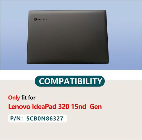 Replacement Laptop LCD Cover Back Rear Top Lid for Lenovo ideapad 320 15 with Antenna and LCD Cable 5CB0N86313 5CB0N86327 (Silver) in Saudi Arabia