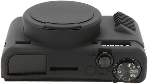 علبة الكاميرا لـ Canon G7X Mark II - غطاء الجلد الواقي من السيليكون DSLR ، قفص قابلة للفصل ، مقاوم للصدمات ، مقاوم للغبار (أسود) in Saudi Arabia