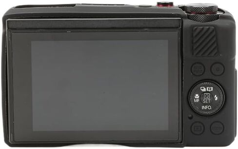 علبة الكاميرا لـ Canon G7X Mark II - غطاء الجلد الواقي من السيليكون DSLR ، قفص قابلة للفصل ، مقاوم للصدمات ، مقاوم للغبار (أسود) in Saudi Arabia