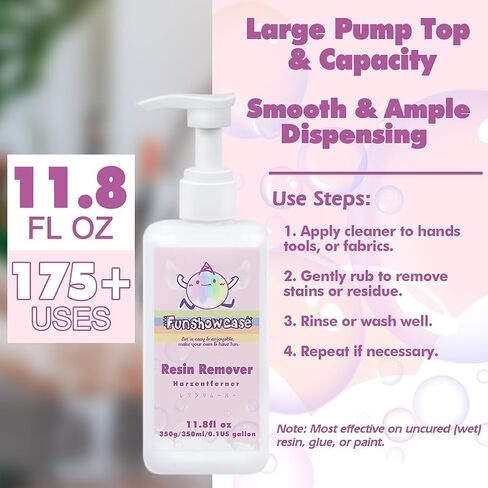 Resin Cleaner Epoxy Remover with Refill Set 10oz 300ml in Kuwait