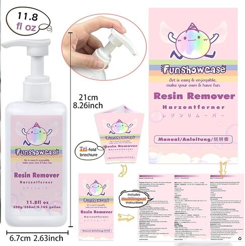 Resin Cleaner Epoxy Remover with Refill Set 10oz 300ml in Kuwait