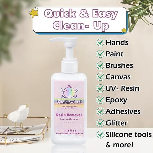 Resin Cleaner Epoxy Remover with Refill Set 10oz 300ml in Kuwait