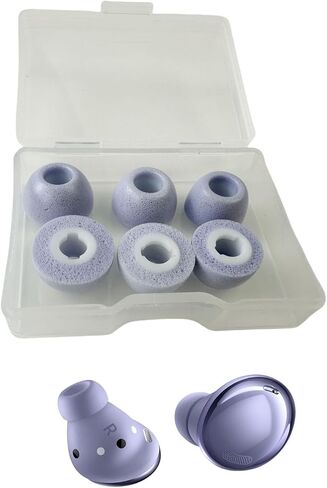 Memory Foam Tips Replacement Earbuds Tips for Galaxy Buds Pro 2021 SM-R190 Ear Foam Tip Eartip Fit in The Charging Case Ear Covers, S/M/L, 6PCS, Black in Kuwait