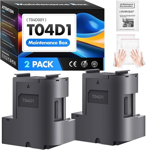 C9345 Ink Maintenance Box Tank 2-Pack Replacement for Epson C9345 WF-7840 ET-16650 ET-16600 ET-8550 ET-5850 ET-5880 ET-8500 WF-7820 WF-7310 ET-5800 EC-C7000 ST-C8000 ST-C8090 Printers C12C934591 PXMB9 in Saudi Arabia