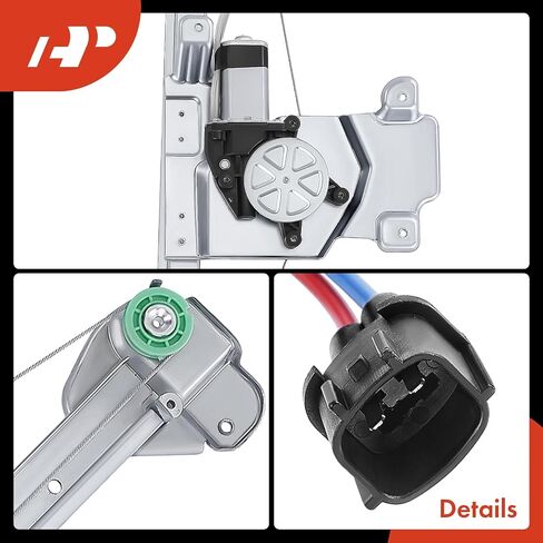 A-Premium Electric Power Window Regulator with Motor Compatible with Chevrolet Colorado GMC Canyon 04-12 Isuzu i-290 i-370 2007-2008 Rear Left Driver Side in Saudi Arabia