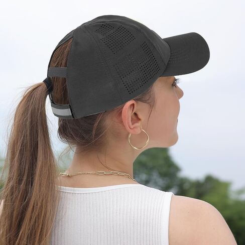 Womens Baseball Cap,Quick Drying Ponytail Hat,Lightweight UV Protection Mesh Sun Hat,Breathable Running Golf Hats for Women in Kuwait