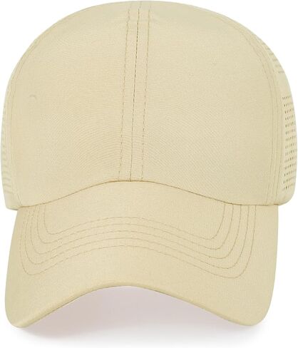 Womens Baseball Cap,Quick Drying Ponytail Hat,Lightweight UV Protection Mesh Sun Hat,Breathable Running Golf Hats for Women in Kuwait