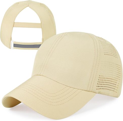 Womens Baseball Cap,Quick Drying Ponytail Hat,Lightweight UV Protection Mesh Sun Hat,Breathable Running Golf Hats for Women in Kuwait