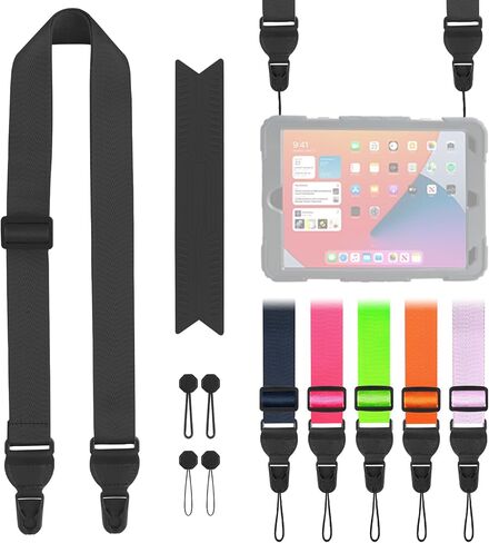 Adjustable Shoulder Straps, Universal IPad lanyard, Silicone Padded Camera Strap with Quick Release Buckle, Comfort Neck Strap for Cameras, iPads, Tablet Case, Binoculars (Royal Bule) in Saudi Arabia