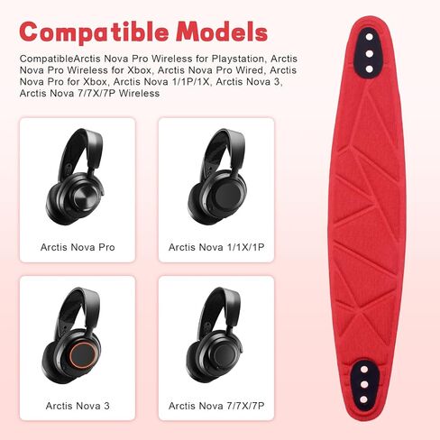 Arctis Nova Pro Headband, Replacement Arctis Nova 7 Head Band Repair Pads Compatible with SteelSeries Nova 1/1P/1X Headphones, Nova 3/4, Nova 5 / 5X / 5P, Nova 7 / 7X / 7P Gaming Headsets (Blue) in Kuwait