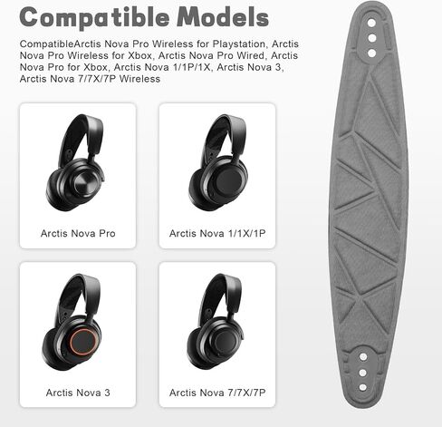 Arctis Nova Pro Headband, Replacement Arctis Nova 7 Head Band Repair Pads Compatible with SteelSeries Nova 1/1P/1X Headphones, Nova 3/4, Nova 5 / 5X / 5P, Nova 7 / 7X / 7P Gaming Headsets (Blue) in Kuwait