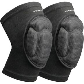 EULANT Volleyball Knee Pads for Men Women, Collision Avoidance Knee Protector Sleeve, Thick Padded Knee Protector for Volleyball Basketball Wresting Gardening Kneeling Works M