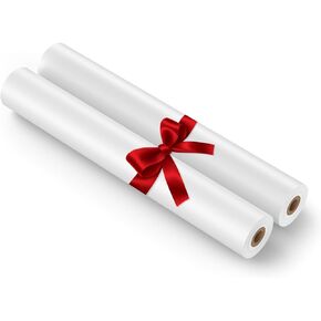 Relassy A4 Thermal Printer Paper Rolls x2, 8.3''x236'' Roll of Paper Compatible with Relassy Portable Printers Wireless for Travel and Other Portable Thermal Printers, White
