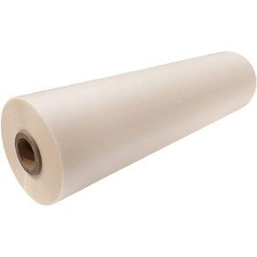 INTBUYING 12.5 in x 656 ft Matte Thermal Laminating Film BOPP Laminating Film Hot Roll Laminating Film, 1" Poly-in Core, 1 mil (28 mic) Thickness, Laminating Sheet Roll for Paper and Photo Laminating