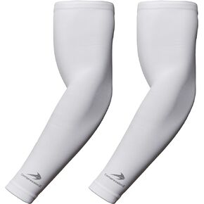 أكمام أذرع ضاغطة من CompressionZ للرجال والنساء للحماية من الأشعة فوق البنفسجية (أبيض، XL)