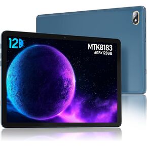 2024 Newest 2 In 1 Tablet,10.1 Inch Android 12 Tablet with Keyboard,128GB Storage 1TB Expand with Case Mouse Stylus,2.0GHz Octa Core,1280*800 HD Touch Screen,5MP Dual Camera,2.4/5G Wi-Fi,BT 5.0
