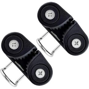 كام المربط مع حلقة رائدة، معدات المراكب الشراعية المتقدمة، معدات البيلاتيس قارب حبل الدخول السريع سلك الإبحار Fairlead (أسود، 2 قطعة) in Kuwait