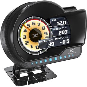 Xf Multifunctional Obd2 Gauge Display, Heads Up Display, Obd2 Scanning Tool Combination Meter