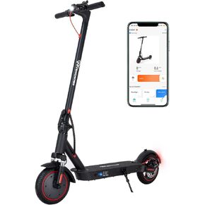 EVERCROSS Electric Scooter, 350W Electric Scooter Adults, Up to 19 MPH & 19 Miles E-Scooter, 8.5'' Solid Tires Lightweight Folding Electric Scooter for Adults with APP Control