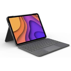 حافظة لوحة مفاتيح Logitech Folio Touch iPad مع لوحة التتبع والموصل الذكي لجهاز iPad Air (الجيل الرابع) - جرافيت in Kuwait