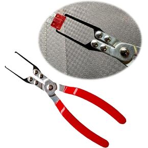1 PC Car Relay Clamp, Multifunctional Puller Plier, 8.85" x 2.2" x 0.98" Clamp Replacement, Automotive Repair Tool, Fuse Puller Removing Kit, Universal for Most Cars, Trucks, SUVs (Red)