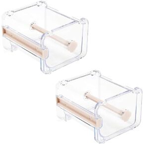 2pcs HomDSim Washi Tape Dispenser Cutter,Roll Tape Holder Organizer,Masking Tape Desktop Tape DIY Sticker Roll Tape Cutter Holder Storage,Washi Tape Box Beige