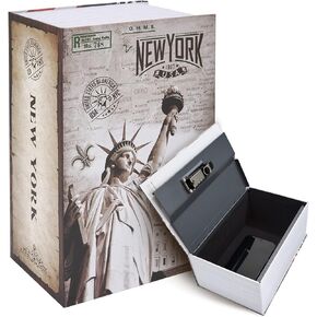 Book Safe Combination Lock Box: Ohuhu Extra Large Diversion Secret Safe Hide Money Jewelry Key Safe Containers Disguised Metal Lock Box Fake Book Concealment Furniture Hollow Case