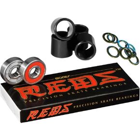 Bones Reds Precision Skate Bearings With FREE Bones Spacers & Speed Washers
