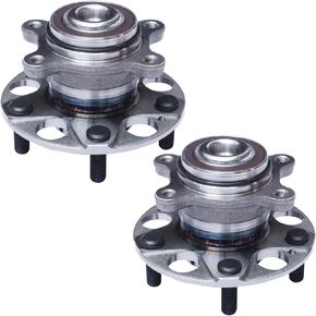 512256 x2 (Pair) Rear Wheel Bearing and Hub Assembly Compatible 2006-2011 Acura CSX 06-11 Honda Civic [5 Lug W/ABS](512257)