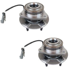Pair 513189 Front Wheel Bearing & Hub Assembly Compatible with 2005-2006 Chevy Equinox, 2006 Pontiac Torrent, 2002-2007 Saturn Vue 5 Lugs W/ABS