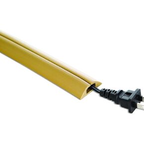 Compact Cord Cover Cable Protector, Beige, 5 Ft.
