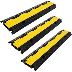 Cable Protector Cord， Flexible Cable Protector Ramps，1-Channel Rubber Cable Protector Cord Cover for Floor for Concealing Wires in Homes, Warehouses, and Other Environments
