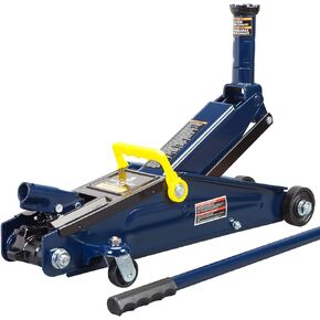 BIG RED AT830003XLUR Economic Aluminum Quick Lift Low Profile Garage Jack, 3 Ton (6000 lb), Blue