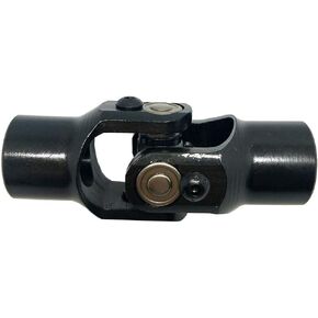 3/4" Round x 3/4" Smooth Round Steering U Joint Weld On Racing Univeral Black