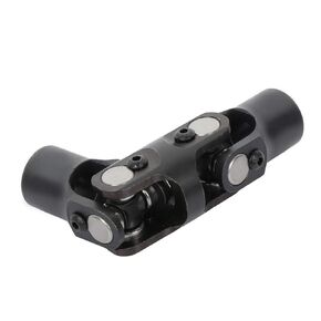 ROADFAR Smooth Steering Universal Joints 3/4" Round -3/4" Round Black Double U-Joint Shaft
