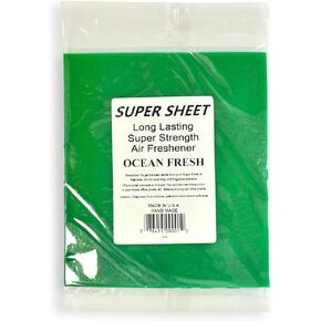 Super Sheet Large (8"x7") Under Seat Car Air Freshener (Leather)
