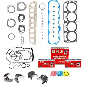 DNJ RRK1122 Engine Re-Ring Kit for 1997-2002 / Jeep/Cherokee / 2.5L / OHV / L4 / Cu.150 / Vin P