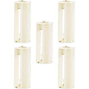 DIANN 10pcs 3 AAA Battery Holder Case Box Cylindrical for LED Flashlight Torch Light (3 AAA 10pcs White)