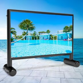 Inflatable Projector Screen, 16ft Upgraded Inflatable Movie Screen Outdoor Airtight Design with 600W Air Pump for Outdoor/Indoor - Does Not Require Continuous Inflation