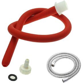 Shower Enema Kits，Silicone Cleaning Tube -Flexible Silicone Comfortable Nozzle douch Attachment for Women and Men 50cm,150cm Hose