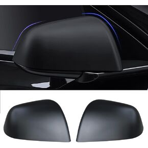 Model Y Side Mirror Cover, Mirror Cap 2 PCS Gloss Carbon Fiber Side Mirror Cover for Model Y (2021-2024) Rearview Mirror Cover in Kuwait