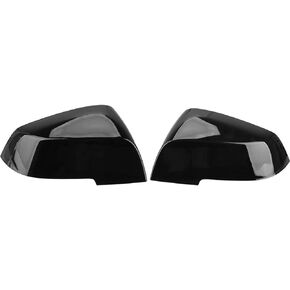 Door Mirror Covers Caps, Replacement Rearview Side Mirror Covers Trim Compatible with BMW F20 F22 F23 F30 F31 F32 F33 F36 F87 M2 X1 E84(Gloss Black)