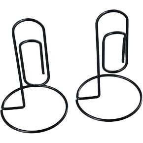 2Pcs Table Number Holders,Black Note Memo Picture Holder, Desk Paper Clip, Perfect Office Accessory to Organize Bills and Notes
