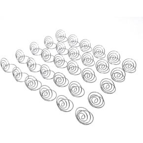 Honbay 30pcs Ring Loop Tabletop Number Holder Craft Wire Clip Table Card Note Photo Memo Holder Metal Clamp