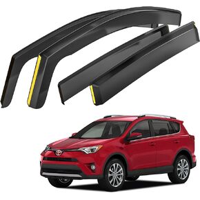 in-Channel Extra Durable Window Rain Guards Compatible with 2020-2023 Toyota RAV4 Window Deflectors Vent Window Visors, 4pcs