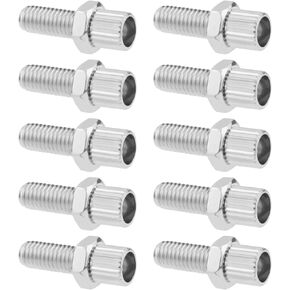 eMagTech 10Pcs M6 Bike Brake Barrel Adjuster Bolts Bike Brake Handle Lever Fastener Accessories for Bicycles Motorcycles Scooters Silver
