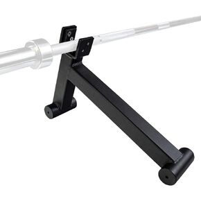 Body-Solid Tools Olympic Barbell Jack - Deadlift Bar Jack for Easy Weight Plate Loading/Unloading - Heavy-Duty Steel Construction, Black
